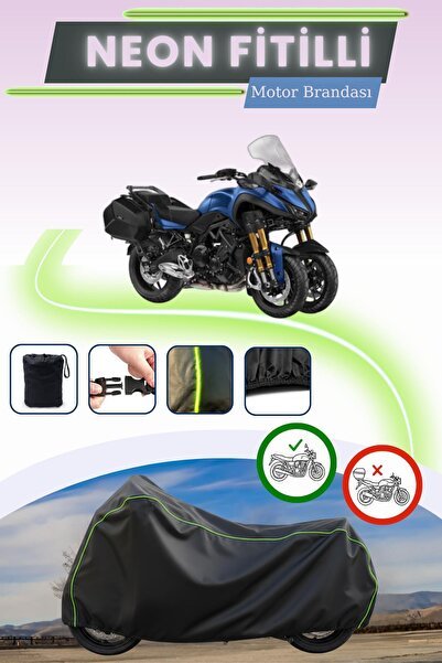 1_org_zoom-15156.jpg Siyah Fitilli Çanta,Kilit Uyumsuz Yamaha Niken GT Motor Brandası - Görsel 1