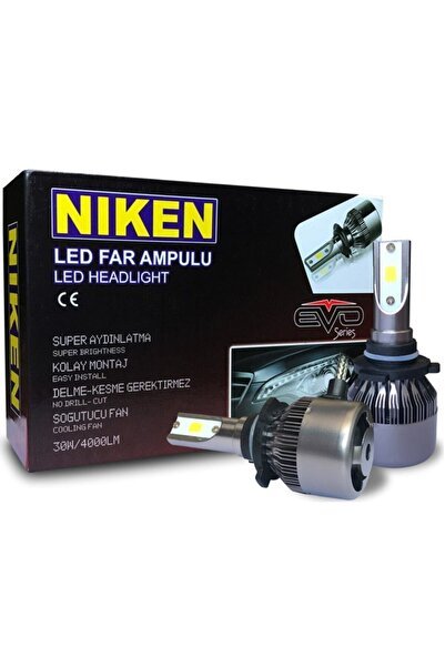 1_org_zoom-15158.jpg H4 Led Xenon Evo Seri Yeni Teknoloji 4000 Lümen Şimşek Etkili 6000k Beyaz - Görsel 1