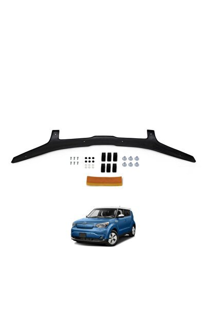 1_org_zoom-3028.jpg Kia Soul Ön Kaput Koruma Rüzgarlığı 3mm Akrilik (ABS) Parlak Siyah Black Deflektör 2015-> - Görsel 1