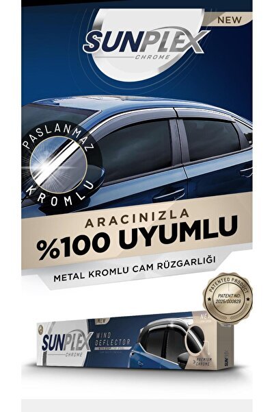1_org_zoom-3213.jpg Fiat Egea Uyumlu Kromlu Cam Rüzgarlığı 4lü Set - Görsel 1