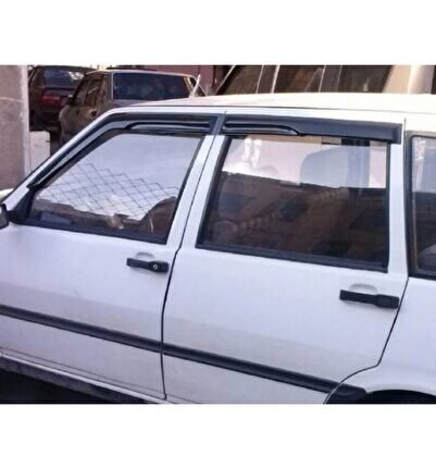 Fiat Uno Mügen Parlak Siyah Cam Rüzgarlığı Tüm Kasalara Uyumlu 4 Lü Takım