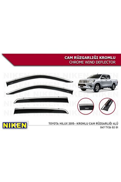 1_org_zoom-6762.jpg Toyota Hılux 2015 2016 2017 2018 2019 2020 Kromlu Cam Rüzgarlığı - Görsel 1