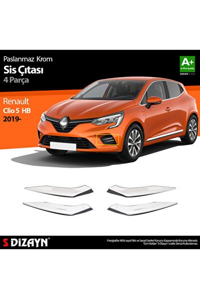 1_org_zoom-6854.jpg S-Dizayn Renault Clio 5 Krom Sis Çıtası 4 Prç. 2019 Üzeri 7027220 - Görsel 1