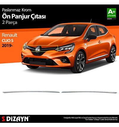 S-Dizayn Renault Clio 5 Krom Ön Panjur 2 Prç. 2019 Üzeri 7027180