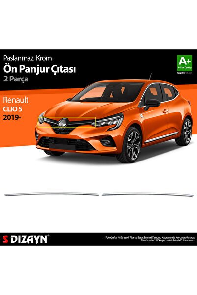 1_org_zoom-6866.jpg S-Dizayn Renault Clio 5 Krom Ön Panjur 2 Prç. 2019 Üzeri 7027180 - Görsel 1