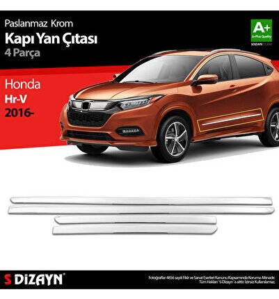 S-Dizayn Honda Hr-V Krom Kapı Yan Çıtası 4 Prç 2015-2018 6101404