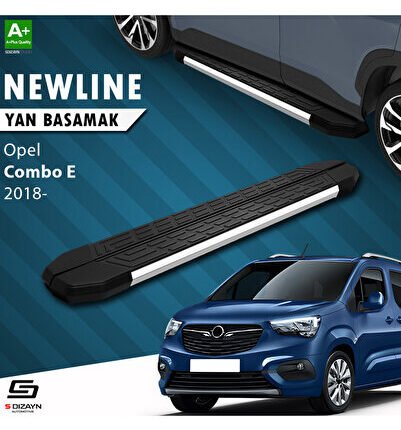 Opel Combo E NewLine Krom Yan Basamak 203 Cm 2018 Üzeri A+ Kalite OP-COE-YBS-NW-KA-203