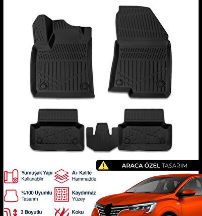 S-Dizayn Renault Taliant 3D Pro Havuzlu Paspas 2021 Üzeri A+ Kalite 3DS-SDZ205