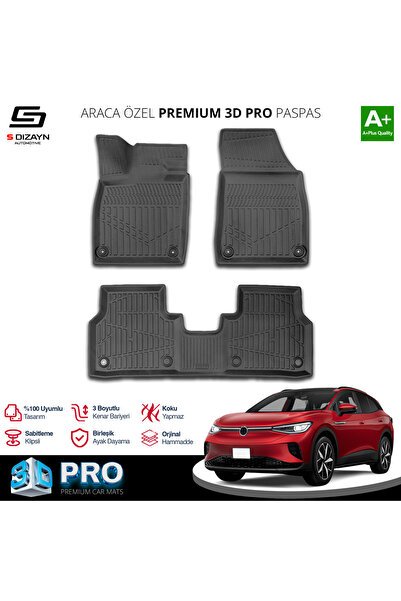 1_org_zoom-8027.jpg S-Dizayn VW ID.4 3D Pro Havuzlu Paspas 2024 Üzeri A+ Kalite - Görsel 1