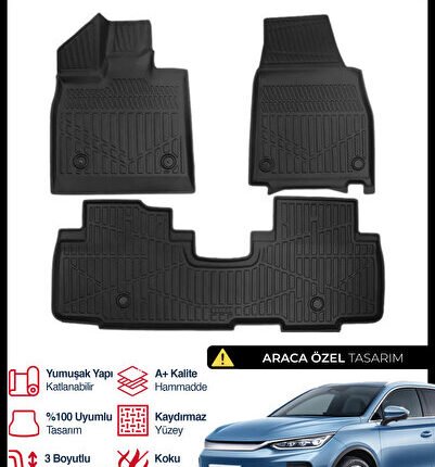 S-Dizayn BYD Tang 3D Pro Havuzlu Paspas 2025 Üzeri A+ Kalite 3DS-SDZ294