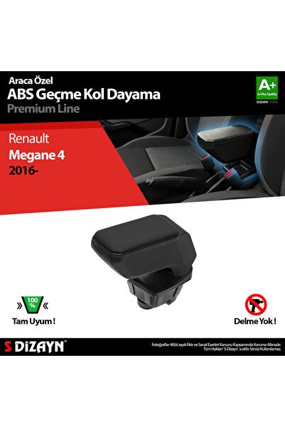 1_org_zoom-9114.jpg S-Dizayn Renault Megane 4 Kol Dayama Kolçak Geçmeli ABS Siyah 2016-2020 A+Kalite KLC-GC-SY-7034 - Görsel 1