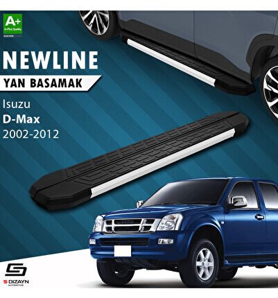 Isuzu D-Max NewLine Aluminyum Yan Basamak 203 Cm 2002-2012 A+ Kalite IS-DM1-YBS-NW-AL-203-E