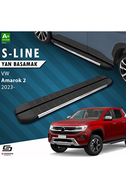 1_org_zoom-9144.jpg VW Amarok 2 S-Line Krom Yan Basamak 203 Cm 2023 Üzeri A+ Kalite VW-AM2-YBS-SL-KA-203 - Görsel 1