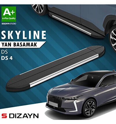 DS DS 4 Skyline Krom Yan Basamak 183 Cm 2020 Üzeri A+ Kalite DS-DS4-YBS-SKY-KA-183