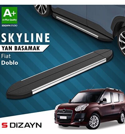 Fiat Doblo 2 Skyline Krom Yan Basamak 193 Cm 2010-2022 A+ Kalite FI-DB2-YBS-SKY-KA-193