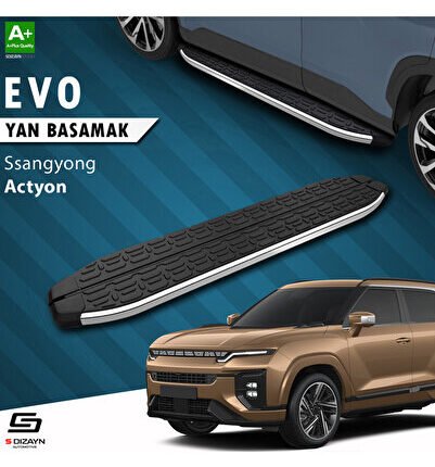 Ssangyong Actyon Evo Krom Yan Basamak 183 Cm 2024 Üzeri A+ Kalite SS-AC1-YBS-EV-KA-183