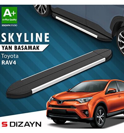 Toyota Rav 4 3 Skyline Aluminyum Yan Basamak 163 Cm 2006-2013 A+ Kalite TO-RV3-YBS-SKY-AL-163