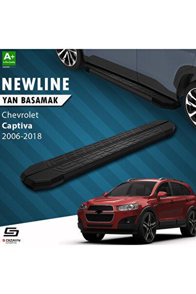 1_org_zoom-9640.jpg Chevrolet Captiva NewLine Siyah Yan Basamak 183 Cm 2006-2018 A+ Kalite CH-CT1-YBS-NW-SA-183 - Görsel 1