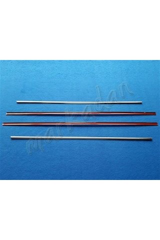 IMG-1256156084778958531.jpg Mercedes W201 Krom Cam Çıtası 1983-1993 4 Parça Paslanmaz Çelik - Görsel 1