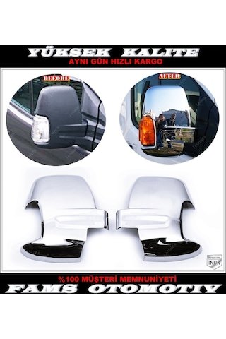 IMG-1257634863109398415.jpg Ford Transit Mk8 Krom Ayna Kapağı 2 Parça 2013 Ve Üzeri P.çelik - Görsel 1