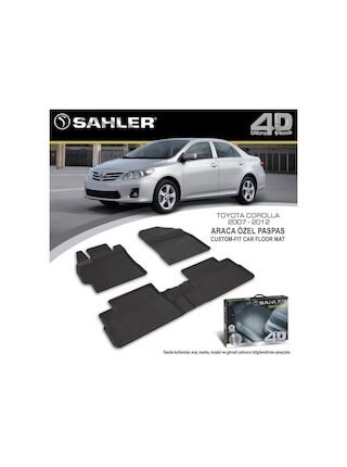 Toyota Uyumlu Corolla Paspas Sahler 4.5D Havuzlu 2007-2012 Arası