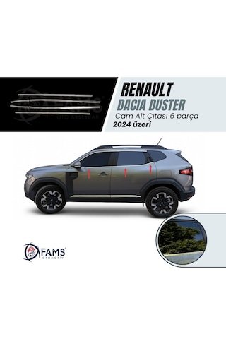 IMG-2094957706823919803.jpg Renault Duster 2024 Üzeri Krom Cam Alt Çıtası 6 Prç P.çelik - Görsel 1
