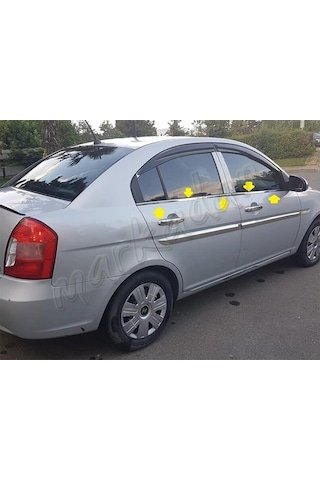 IMG-2725926195658544130.jpg Hyundai Accent Era Krom Cam Çıtası 4 Parça Paslanmaz Çel - Görsel 1