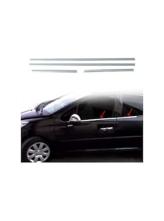 Peugeot 207 Krom Cam Çıtası Takımı 4Parça Paslanmaz Çelik N11.5557