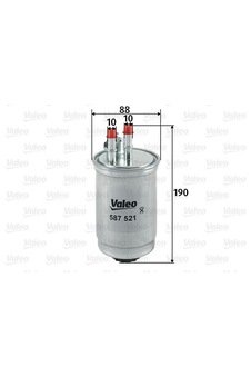 VALEO 587521 Yakıt Filtresi (Mazot) Ford Focus I 1.8 Tddı