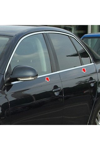 IMG-4281899341852454430.jpg Volkswagen Bora Krom Cam Çıtası 1998-2004 4Prç - Görsel 1