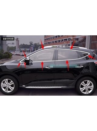 Hyundai İx35 Cam Çıtası Çerçevesi Kromu Nikelajı Komple