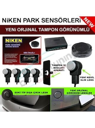 Park Sensörü Arka Sesli Lens Görünümlü Yeni Nesil Lens Beyaz