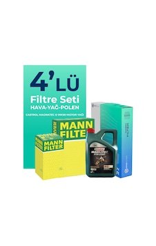 Mann Ford Transit Custom 2.0 Dizel Filtre Bakım Seti Castrol Motor Yağlı (2015-2023) 4 Lü