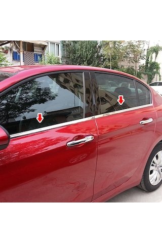 IMG-5289055354704260935.jpg Fiat Egea Krom Cam Çıtası Sedan 4 Parça 2015 ve Üzeri - Görsel 1