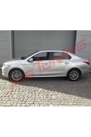 IMG-5460799634921336026.jpg Citroen Elysee Krom Cam Çıtası 2012 Üzeri 4Prç Paslanmaz Çelik N11.4668 - Görsel 1