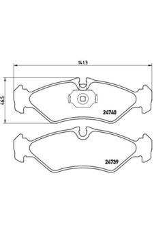 Valeo-671045 Fren Balatasi Arka (141Mm) Sprinter 212Td 00= 542536118