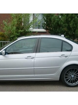 Bmw 3 Seri E46 Krom Cam Çıtası 4 Parça P.Çelik 1998-2005