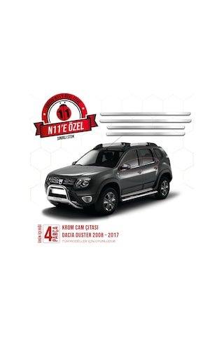 IMG-6966739194024289448.jpg Dacia Duster Krom Cam Çıtası 4 Parça 2008-2017 N11.6477 - Görsel 1