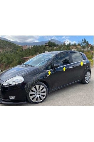 IMG-7759674723039467835.jpg Fiat Grande Punto Krom Cam Çıtası 2005 Sonrası 6 Parça - Görsel 1