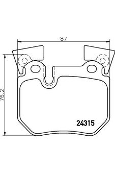 FREN BALATASI ARKA BMW E81 E82 E88 E90 E92 VALEO 670548 OEM