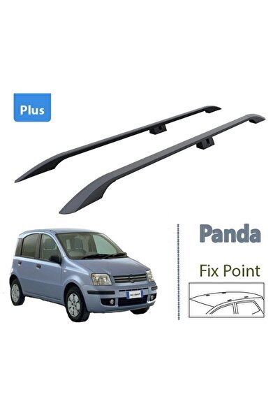 1_org_zoom-16238.jpg Fiat Panda 169 Üst Tavan Çıtası Taşıyıcı Bar Plus 2002-2012 Siyah - Görsel 1