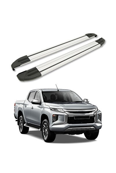1_org_zoom-24650.jpg MITSUBISHI L200 (Mk5) DOUBLE CAB 2015- BRILLANT Uyumlu YAN BASAMAK GRİ - Görsel 1
