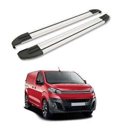 Citroen Dispatch (Mk3) 2017-2025 / Kısa Şasi Yan Basamak Brillant Gri