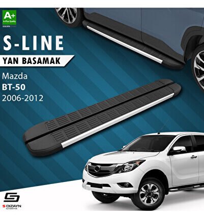 Mazda BT-50 Pick-Up S-Line Aluminyum Yan Basamak 193 Cm 2006-2012 A+ Kalite MZ-BT1-YBS-SL-AL-193