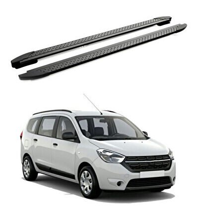 Dacia Uyumlu Lodgy 2012-2022 Yan Basamak Era V2 Siyah