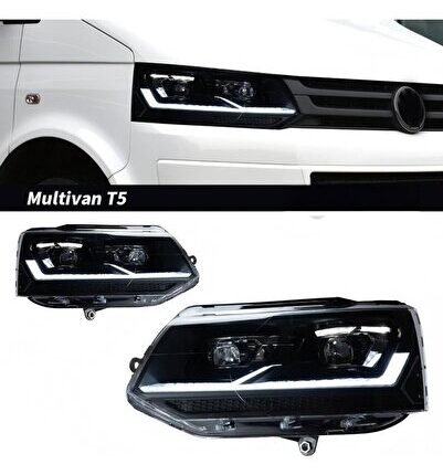 Vw Transporter T5 2012-2015 Uyumlu T6.1 Dizayn Ful LED Ön Far