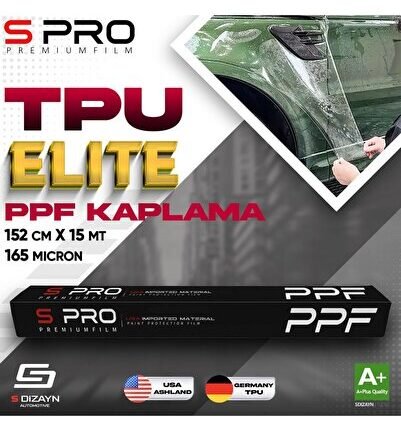 S Pro PPF Boya Koruma Filmi TPU Elite 165mic 152cm/15mt