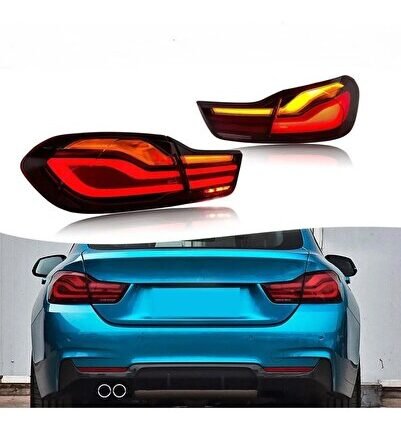 Bmw F32 2014-2019 4.seri Coupe Uyumlu Kırmızı Lci Ledli Stop