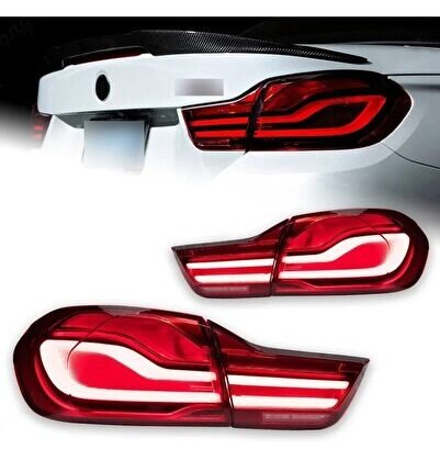 BMW F33 2014-2020 LCİ KIRMIZI LEDLİ ARKA STOP LAMBASI
