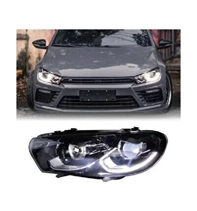 Vw Scirocco 2010-2011 Bıxenon Uyumlu 2015-DİZAYN Ful LED Ön Far